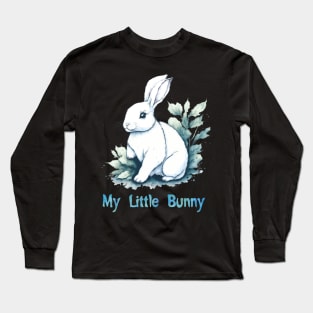 Cute white bunny Long Sleeve T-Shirt